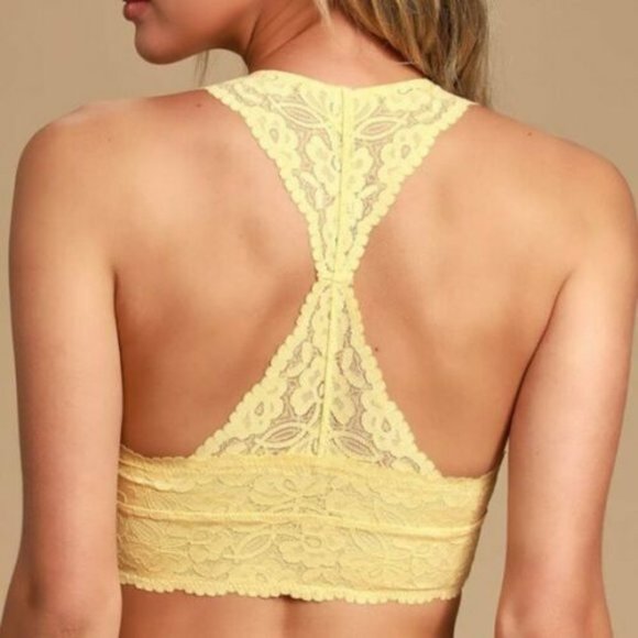 Free People Galloon Lace Racerback Bralette Bra - Picture 2 of 8